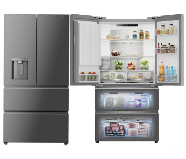 Lodówka Dreame DRF560WMXEEUP French Door No Frost 183cm Grafitowa Stal Fizz Fresh Kostkarka IceDuo 524L - 1536025 - zdjęcie